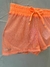 SHORTS EM TELA FASHION LARANJA NEON - comprar online