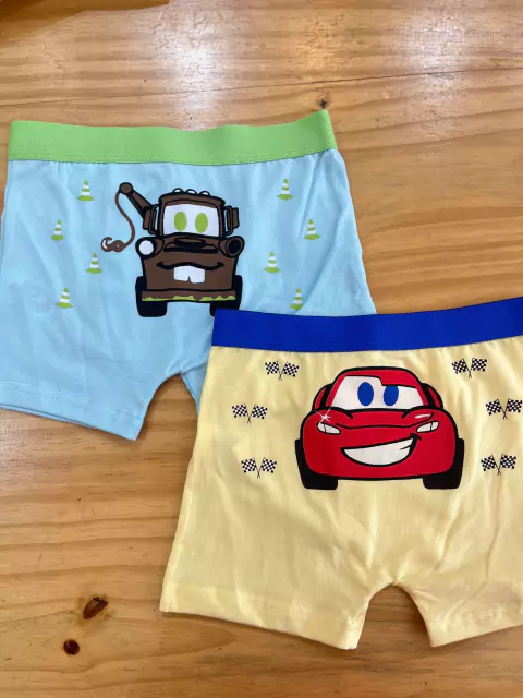 Kit com 2 cuecas - carros