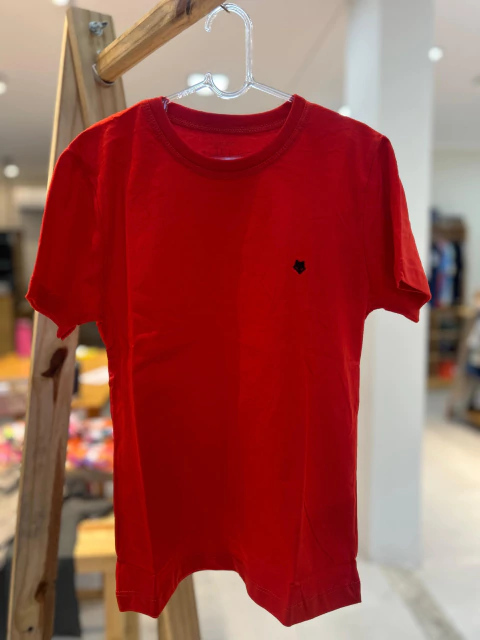 CAMISETA EM MEIA MALHA VERMELHO - comprar online