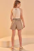 BLUSA CROPPED ALCA E SHORT BEGE CLARO na internet