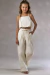 CONJUNTO DE TOP CROPPED E CALCA EM ALFAIATARIA AMORE OFF WHITE - comprar online