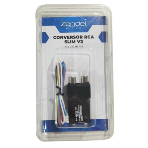 Conversor RCA Slim V2 Estéreo, LED Indicativo, Conexão Direta - Zendel ZD-SLIM V2