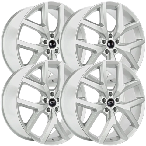 Jogo com 4 Rodas Aro 22 Kr S07 Amarok V6 Highline 22X9 Furação 5x120 HG Prata Especial