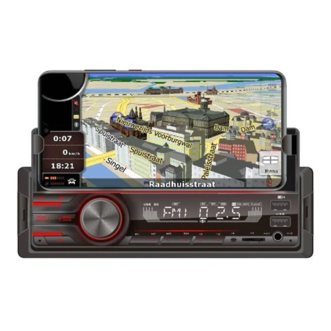 Radio MP3 Com Suporte Para Celular 4x45W Controle Remoto USB SD FM AUX Tay Tech