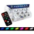 Kit 2 Strobo Flash Beat Ir Zendel Controle Som Automotivo Rgb na internet