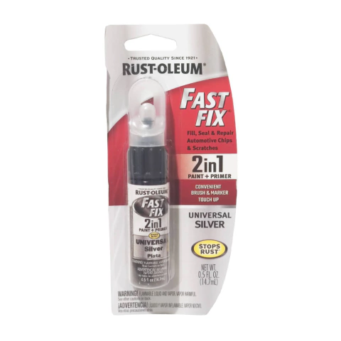 Caneta Tira Riscos Prata Preenche, veda e repara lascas e arranhões de carros 14,7ml Rust-Oleum