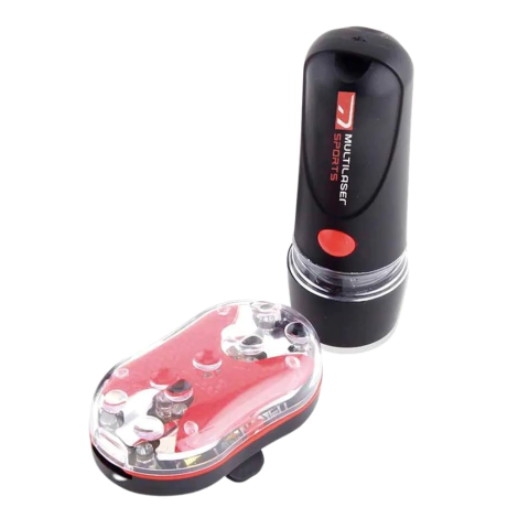 Kit Farol de Bike Dianteiro e Traseiro com Suporte - Atrio - BI006