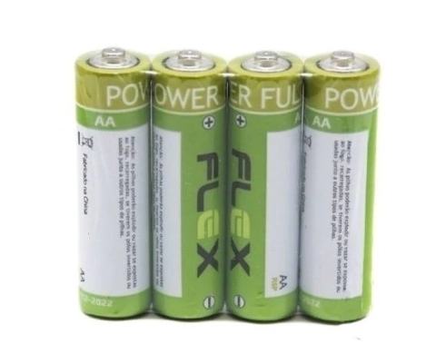Pilha Pequena AA Flex FX-2AZ - 4 Unidades