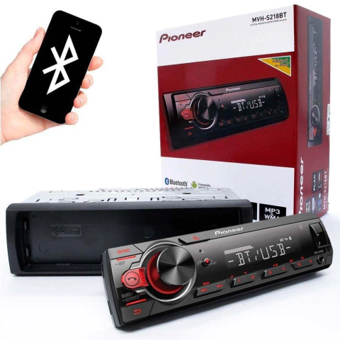 SOM AUTOMOTIVO MVH-S218BT MEDIA RECEIVER - MP3, BLUETOOTH