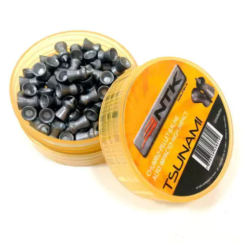 Chumbinho Para Carabina - Nautika Tsunami 5.5 mm com 125 peças