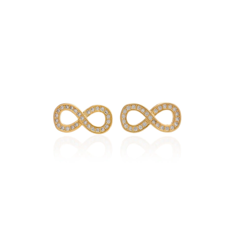 BRINCO INFINITE LOVE BANHADO A OURO 18K