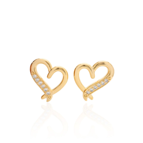 BRINCO CORAÇÃO ETERNO BANHADO A OURO 18K