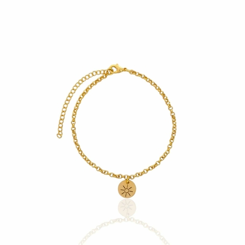 PULSEIRA SOL BANHADA A OURO 18K - comprar online
