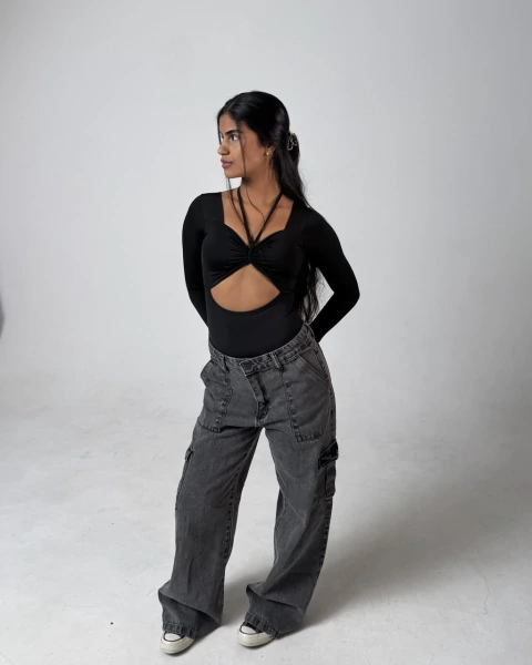 Body Camila 2 em 1 - Preto