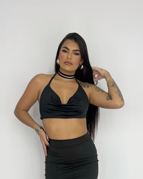 Cropped Cami - Preto