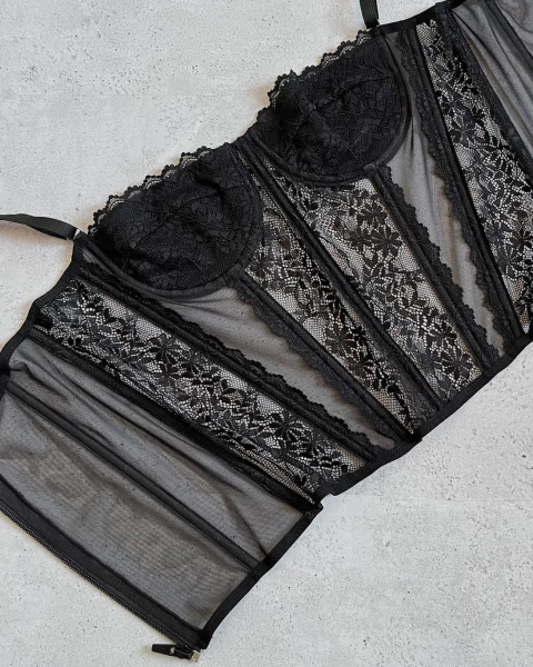 Corset Melly - Preto - comprar online