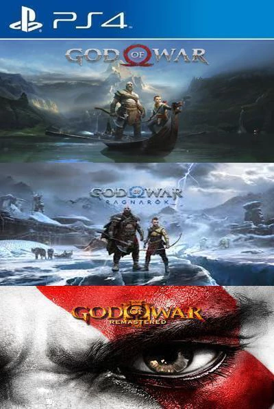 GOD OF WAR + GOD OF WAR RAGNAROK + GOD OF WAR 3 REMASTERED PS4 - comprar online