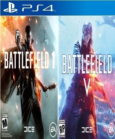 COMBO - Battlefield 1 + 5 PS4