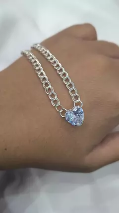 PP005 - Pulseira coração elo - comprar online