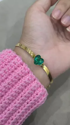 PD021 - Pulseira coração verde - comprar online
