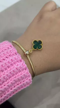 PD012 - Pulseira Trevo verde - comprar online