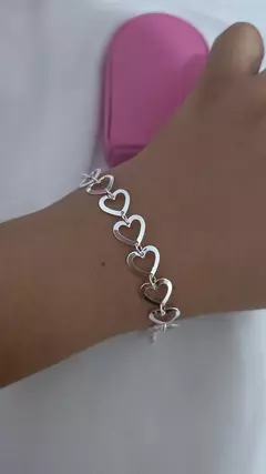 PP014 - Pulseira coração vazado - comprar online