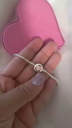 PP019 - Pulseira fecho Coração Rosa na internet