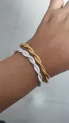 PD003 - Pulseira Trançada Dourada