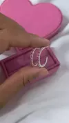 BP0014 - Argola strass pink
