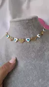 CKD005 - Choker coração olho grego