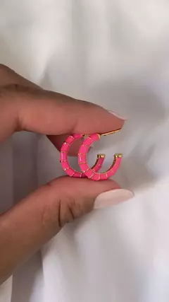 BD014 - Brinco argola pink