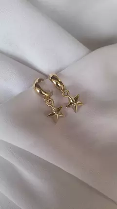 BD063 - Brinco argola estrela - comprar online