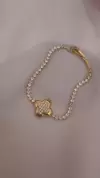MAE235 - Pulseira Trevo cravejada - comprar online
