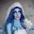 Lente de contato branca fantasia halloween cosplay anual 