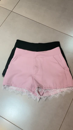 Short Alfaiataria com Renda na internet