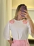 Blusa Flores Bordado - loja online