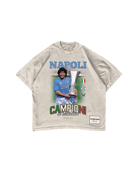 Remera Napoli Campioni x Diego 87 Cream - comprar online