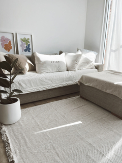 Combo especial Pillow tusor BLANCO TIZA + 2 almohadones 40x40cm en internet