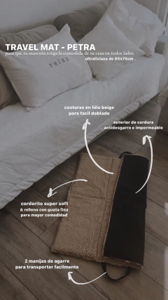 TRAVEL MAT REVERSIBLE - CORDERITO & CORDURA