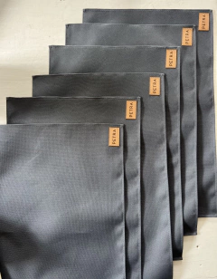 Pack individuales x 6 GRIS - impermeables - tienda online