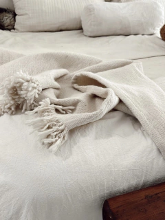 MANTA XL ETRUSCO BLANCA - 200x300cm - comprar online