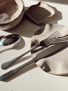 SET CUBIERTOS x 24 PIEZAS (6 personas) - PLATEADOS - PETRA HOME