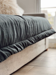 Pillow tusor GRAFITO/BLANCO TIZA- 2 Cuerpos - comprar online