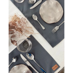 Pack individuales x 6 GRIS - impermeables
