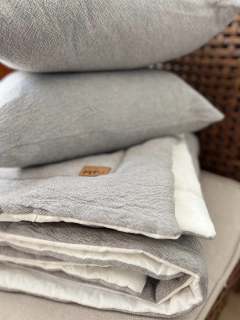 Pillow tusor ELEFANTE / BLANCO TIZA- 2 Cuerpos - EXTRA FUERTE en internet