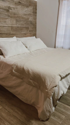 Pillow tusor ARENA / BLANCO TIZA - 2 Cuerpos - EXTRA - PETRA HOME