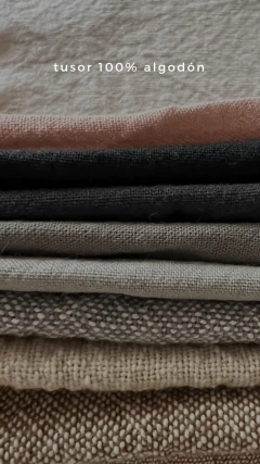 Imagen de Pillow tusor ROSA VIEJO / BLANCO TIZA- 2 Cuerpos