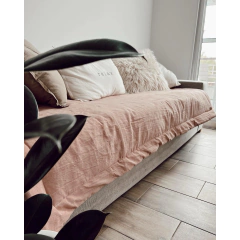 Pillow tusor ROSA VIEJO / BLANCO TIZA- 2 Cuerpos