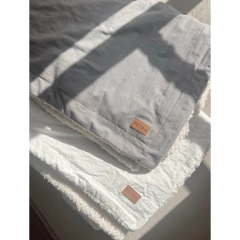 MANTA CORDERITO NATURAL - 80x100cm - comprar online