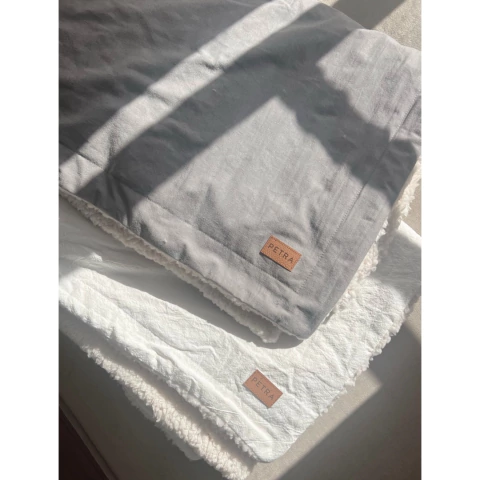 MANTA CORDERITO NATURAL - 80x100cm - comprar online